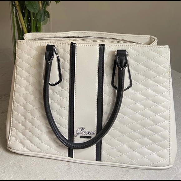 Guess Handbags - Guess Quilted Triple Compartment Tote